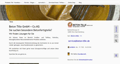 Desktop Screenshot of beton-tille.de
